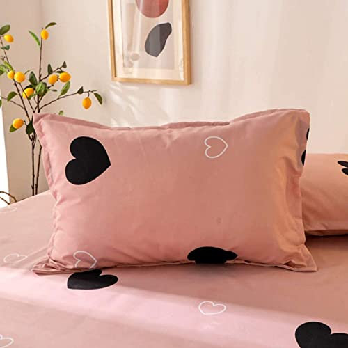 Kissenbezug 80 x 80 cm, 2er Set Kopfkissenbezug Rosa Mädchen 100% Microfaser Superweicher Kissenhülle Kopfkissenbezug mit Reißverschluss, nur Kissenbezug