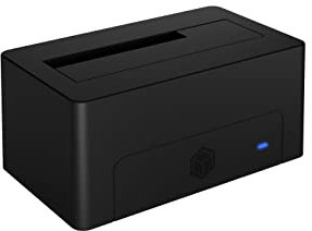 ICY BOX HDD/Festplatten Docking Station USB 3.0 für SATA 2,5 Zoll & 3,5 Zoll, Festplatten Klonstation & Lesegerät, Adapter, Extern, Schwarz, IB-1121-U3