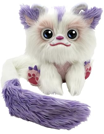 Furlings Aspen – Interactive Plush Bunny Toy with 80+ Sounds & Realistic Reactions | Talking Soft Cuddly Stuffed Animal Pet for Kids Ages 3+ | Perfect Birthday, White