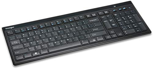 Kensington Wireless Keyboard - AdvanceFit Slim Full Size USB Keyboard, Compatible with Windows & Mac - Black (K72344UK)
