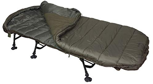 Sonik SK-TEK - Sacco a pelo per pesca alla carpa, con fodera in pile, disponibile in 3 diverse misure, 5 stagioni con chiusura lampo rapida, dimensioni: standard