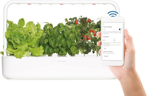 Click and Grow 9 Pro Indoor Kräutergarten Kit mit Wachstumslicht | Easier Than Hydroponics Growing System | Smart Garden for Home Kitchen Windowsill | Vegetable & Grass Garden Starter Kit with 9 Plant