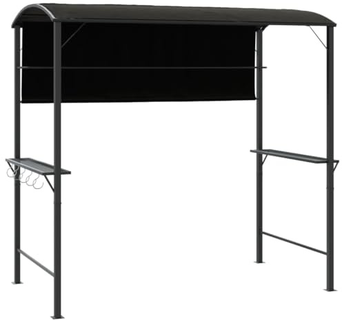 vidaXL Pavillon mit Dach 220x110x200 cm Anthrazit
