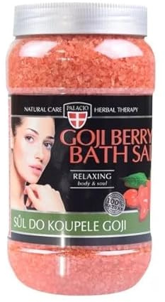 Palacio Sales de baño Relax con Goji y aceite de almendras – sin aceite mineral, parabenos ni silicona – 1,2 kg