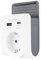 REV Cargador USB – Adaptador de Enchufe con práctica Bandeja para Smartphone, Incluye USB (Tipo A y C), Enchufe de 230 V, Color Blanco