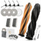 18PCS Kit D'accessoires pour Dreame X50 Ultra Complete/L50 Pro Ultra/X50 Master Aspirateur Robot avec 2 Brosses Principales, 4 Brosses Latérales, 4 Chiffon, 2 Filtres, 4 Sacs(Remplacer XX)