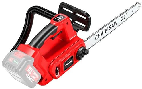 Motosierra inalámbrica de 12 pulgadas, motosierra inalámbrica sin escobillas compatible con batería Makita de 21 V, motosierras eléctricas de mano, motosierras de batería, velocidad de cadena de 10 m