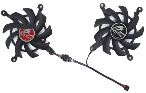 FDMOZRE Ventola per Scheda Grafica, Dispositivo di Raffreddamento Video per Colorful GTX 1660 1660Ti 2060 6G Battle AX per RTX 2060S Super 8GB AX(Type A Fan)