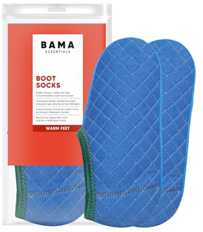 Bama Boot Socks – Chaussettes Thermiques Doublées Polaire pour Homme & Femme | Chaleur Double Couche | Évacuation de l’Humidité pour Bottes & Bottes de Travail | EUR 36/37-46/47