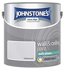 Johnstone's - Wall & Ceiling Paint - Iridescence - Soft Sheen Finish - Emulsion Paint - Fantastic Coverage - Easy to Apply - Dry in 1-2 Hours - 12m2 Coverage per Litre - 2.5L