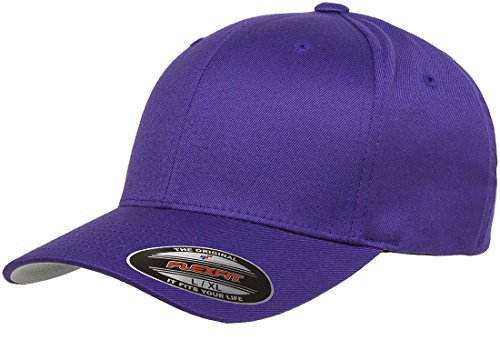 Flexfit Men's Athletic Baseball Fitted Cap Capuchon, Violet, S/M Homme