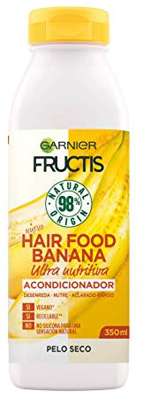 GARNIER Fructis Hair Food Banana Acondicionador Nutritivo 350 ml para Cabello Seco