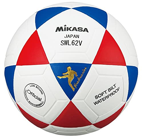 Mikasa SWL62v Series Futsal Soccer Ball, Low Bounce 62cm Blue/Red