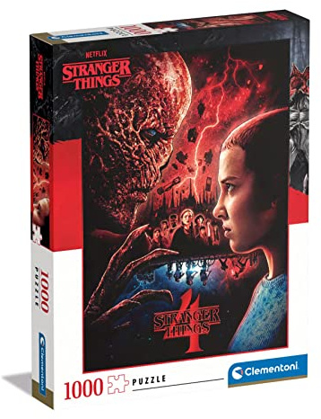 Clementoni - 39763 - Puzzle Stranger Things, Puzzle 1000 Teile Für Erwachsene Und Kinder 10 Jahren, Geschicklichkeitsspiel Für Die Ganze Familie