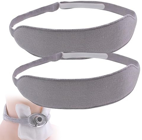 Bias&Belief Correa de Catéter Soporte de Tubo de Traqueotomía Dispositivo de Fijación de Catéter Banda para Cuello de Laringectomía Hospital Cánula Traqueal Soporte Fijo Correa Accesorio,2 Pcs