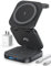 AC Island 5 in 1 Wireless Charging Station, Foldable Mag-Safe Charger Stand, Travel Wireless Charger for iPhone 16/15/14/13/12 Series, Apple Watch S10-1/Ultra, for Airpods 4/3/2/Pro (Black)
