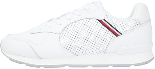 Tommy Hilfiger Uomo Sneakers Running Maxlite Profilo Basso, Bianco (White), 44