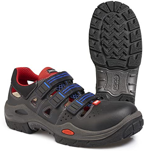 Jalas 3800R Respiro S1 Sicherheitsschuhe Sandalen mit Zehenschutzkappe Aluminium, Size 44