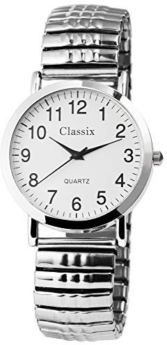 Classix Herren-Uhr Zug Armbanduhr Metall Analog Quarz Comfort Line 2700007