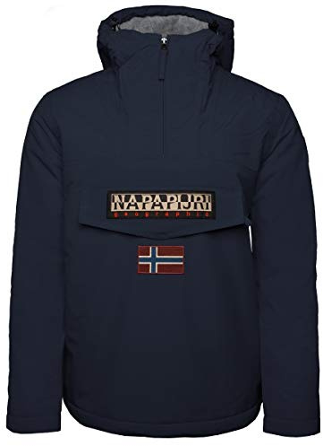 NAPAPIJRI Giaccone giubbotto giacca uomo con cappuccio articolo NP0A4EGZ RAINFOREST WINTER 2, 176 Blu marine, S