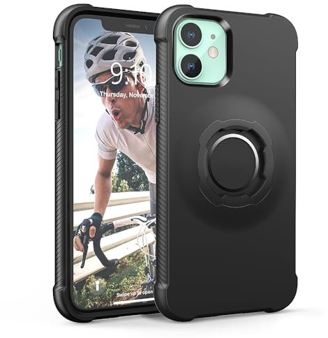 TUSITA Lock Case Designed for Apple iPhone 11, iPhone XR - Bicycle Mount Protective Cover - Twist Lock Cover