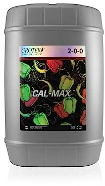 GROWMANIA Fertilizante Cal Max de Grotek para Cultivos de 23L | Abono con Calcio, Hierro y Magnesio para Plantas y Flores | Fácil de Utilizar
