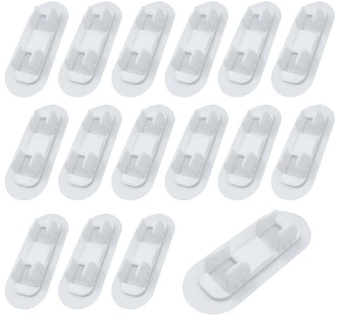 ONEBO 16 Pièces 13-16mm Colliers de serrage auto-adhésifs,Clips de Tuyau en Plastique,Conception encliquetable,pour la Fixation des Tuyaux d'eau,Tuyaux de Gaz