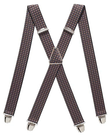 Pierrot Bretelle Uomo Larghe Vintage - Clip molto forti Regolabili Fino A 130cm - Bretelle Uomo Eleganti Artigianali Garantite A Vita