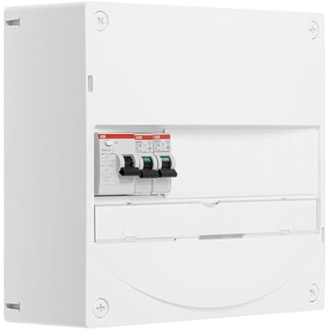 ABB Tableau 1 rangée pré-équipé 1 ID 40A type AC + 2 disjoncteurs (1x10A et 1x16A)