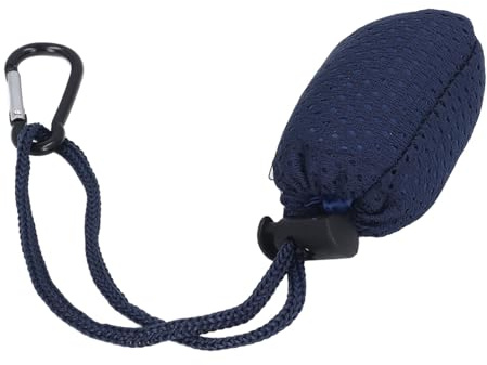 RIZGHWOY Robust Tvättbar återanvändbar Livsmedelsväska med Krok - Rymlig Lagringskapacitet för de Flesta Scenarier, Polyesterfibermaterial (Marinblå)