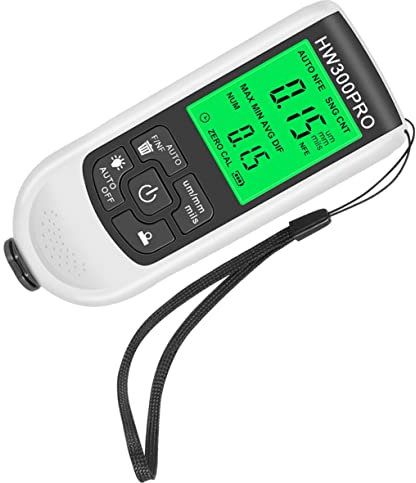 CATIEBYE Digital Coating Thickness Gauge, Portable Non-destructive Measurement Automotive Paint Depth Meter 0-2000μm Range, Aluminium Enamel for Workshops and Outdoor Use