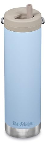 Klean Kanteen Unisex's TKWide 20 oz (con tapa Twist) color azul claro
