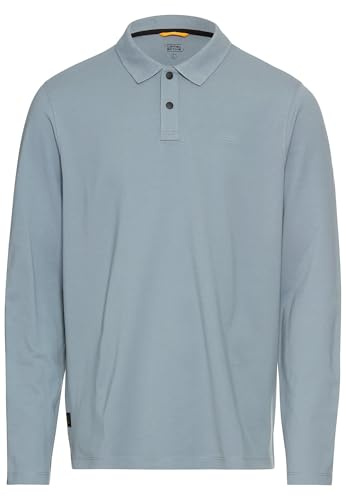 camel active Herren Polo Shirt mit Cooling Performance Steinblau, Menswear-XL