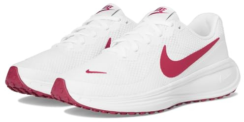 Nike Women's Revolution 8 Road Running Shoes, White/Sweet Beet-Platinum Tint, 8 Extra Wide