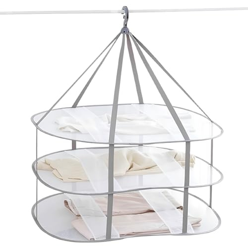 Generisch Tendedero | Secador de ropa plana plegable,Secador grande de red Hogar y Viaje para Ropa Calcetines Ropa Juguetes