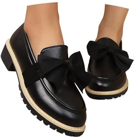 Mocassins Classiques pour Homme à Semelle épaisse, Style Britannique Intemporel, Confort Durable pour Le Quotidien et Le Bureau, Tige en Cuir synthétique Souple, Semelle antidérapante, Taille 35-46