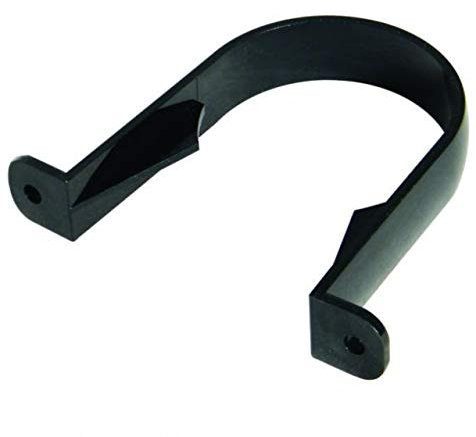 FLOPLAST Black 68mm Round Gutter Pipe Clip - Bag of 5