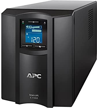 APC 1500VA Smart UPS with SmartConnect, SMC1500C Sinewave UPS Battery Backup, AVR, 120V, Line Interactive Uninterruptible Power Supply