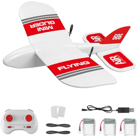 Fjärrkontroll glidare RC flygplan 2,4 GHz 2CH fast vinge EPP-skum mini glidare inbyggt gyrosystem mini inomhus RC glidflygplan modell leksaker för barn och vuxna gåvor KF606