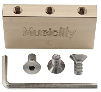 Musiclily Ultra 32mm Solid Mässing Tremolo Block för Floyd Rose Locking Tremolo Stall Elgitarr