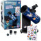 Bresser Junior Spiegelteleskop 76/300 Kompakt-Teleskop SMART mit benutzerfreundlicher Dobson-Montierung, integriertem Kompass und viel Zubehör, 8843205, Blau