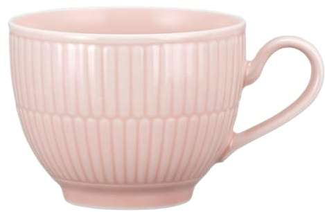 Seltmann Weiden Amina Rosé Kaffeetasse, 250 ml, Kaffeeobertasse mit dezentem Relief-Muster, Spülmaschinen- und Mikrowellenfest, Porzellan, Rosa