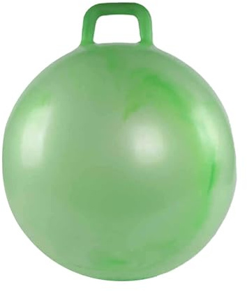 TTETTZ Palla per Saltare, Palla Sportiva per Esercizi, Palla Rotonda per Scuola, Gioco di Salto per Bambini, Regalo, Palla Rimbalzante da Seduti, Verde