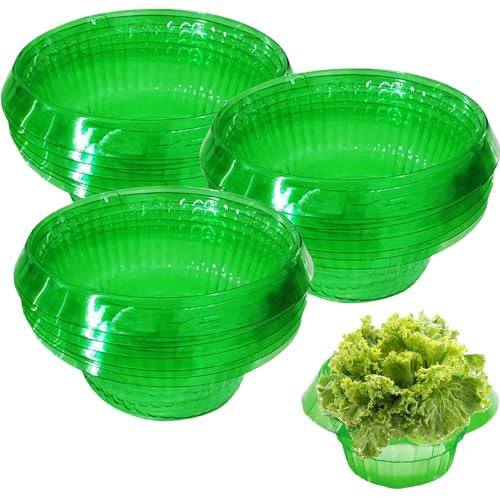 15PCS Snail Protection Rings, Snail Collar Slug Traps Snail Traps for Garden, Vegetable Protection Cover for Plants, Salad and Cabbage, Snail Fence Without Chemicals in Green