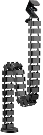 LogiLink KAB0092 - Kabelkanal, flexibel, Klemmversion, 1347x129 mm, schwarz