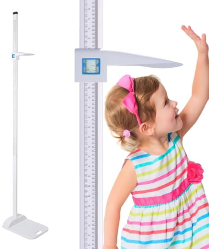 Tragbares Stadiometer 20–210cm, Stadiometer Wandmontage, Messlatte Höhenstange Medizinisches Höhenmessgerät, Messlatte Höhenstange Medizinisches Höhenmessgerät, transportabel