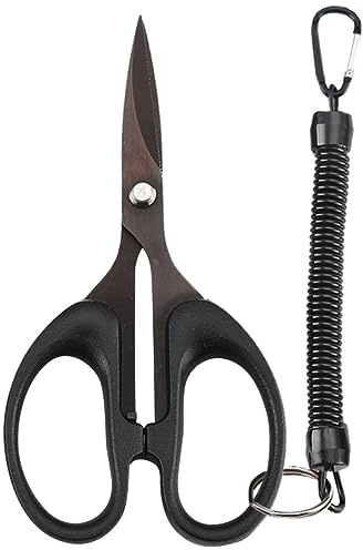 WOONEKY Tijeras para Pesca Línea Trenzada De Titanio, Cortador Portátil, Afiladas y Resistentes, Herramienta Práctica para Pesca Al Aire Libre y Uso Diario
