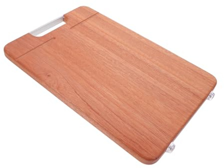 Healifty Chopping Board Food Preparation Board for Meat Cheese Fruits Vegetables Acacia Wood Serving Tray with Non Slip Design and Easy Maintenance