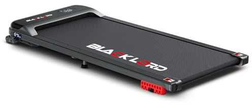 BLACK LORD 4-i-1 löpband, 4 %, 10 km/h, 3,2 hk, ljudlös, bärbar, för hemmakontor, Bluetooth-högtalare, fjärrkontroll, LED-display, 140 kg kapacitet, svart