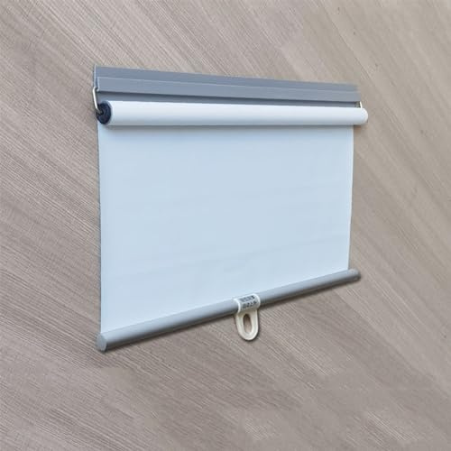 Estor enrollable retráctil con resorte automático para balcón, cortinas de aislamiento térmico para ventanas y puertas (140 cm x 150 cm 140 cm x 150 cm)